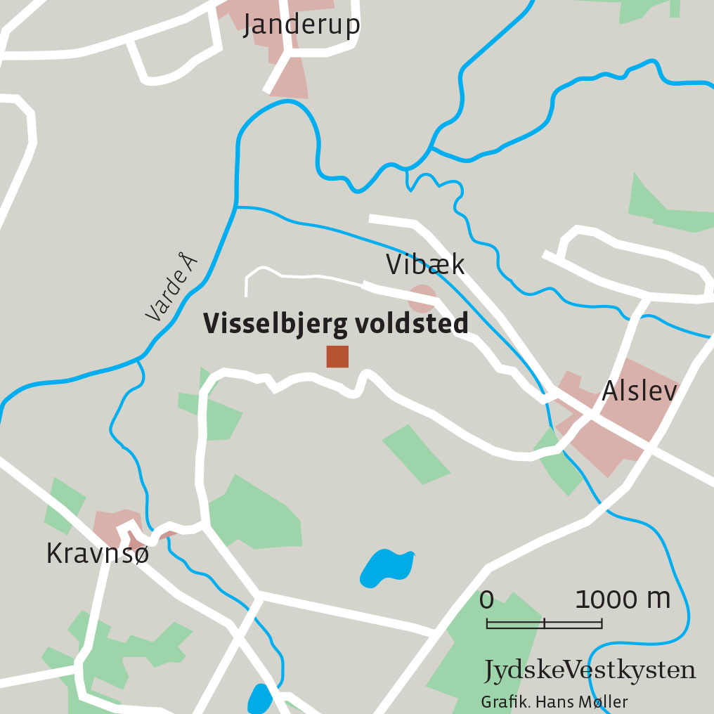 Kort over Visselbjerg